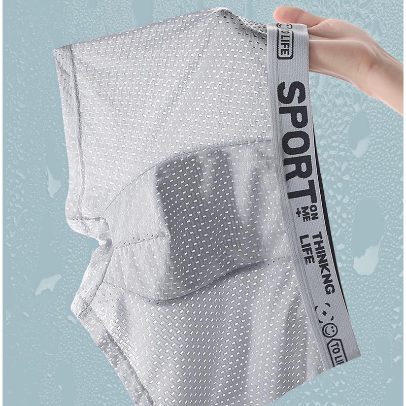 5PCS Men's Ice Silk Mesh Boxer - Mesh Sport Boxer review and price