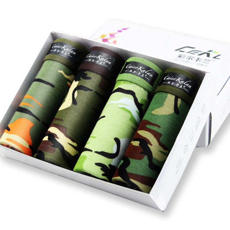 4pcs/lot Camouflage Boxer Men  - Multi Pack Underwear review and price